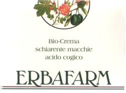 Erbafarm Bio-Crema schiarente macchie acido cogico ml 50
