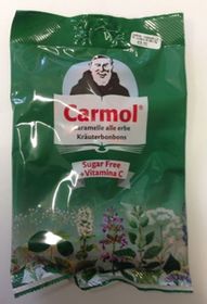 Carmol Caramelle alle erbe senza zucchero 72 g