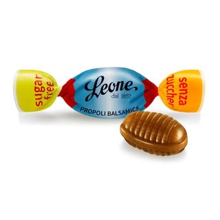 Leone Leonsnella caramelle Propoli balsamica senza zucchero