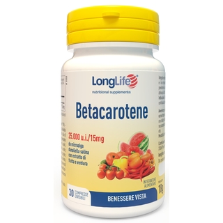Long Life Betacarotene 25.000 30 compresse