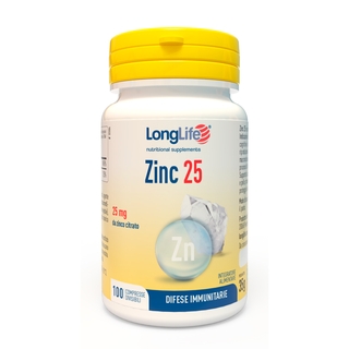 Long Life Zinc 25 mg 100 compresse