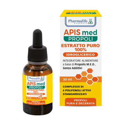 pharmalife apis med propoli estratto puro idroglicerico 30 ml