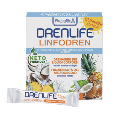 Pharmalife Drenlife Linfodren Summer Edition Stick 30 stick da 10 ml