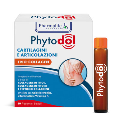 Pharmalife Phytodol Cartilagini e Articolazioni Trio-Collagen 10 flaconcini da 25 ml
