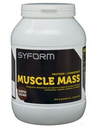 Syform Muscle Mass - Flacone 1200 gr - gusto Cacao